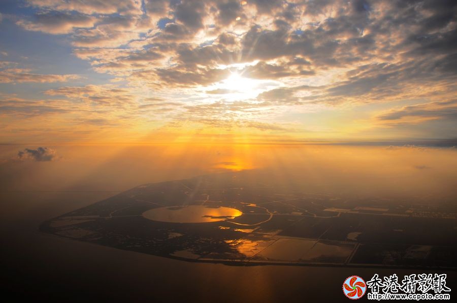 滴水湖夕阳