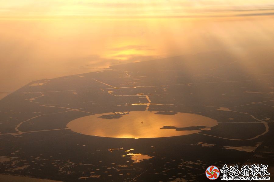 滴水湖夕阳