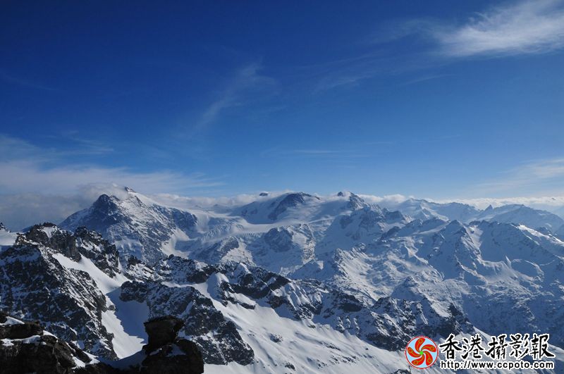 瑞士铁力士雪山风光