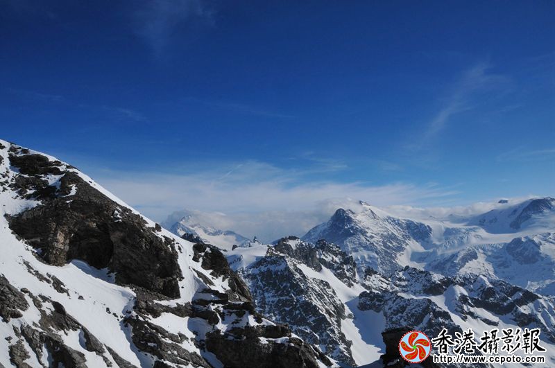 瑞士铁力士雪山风光