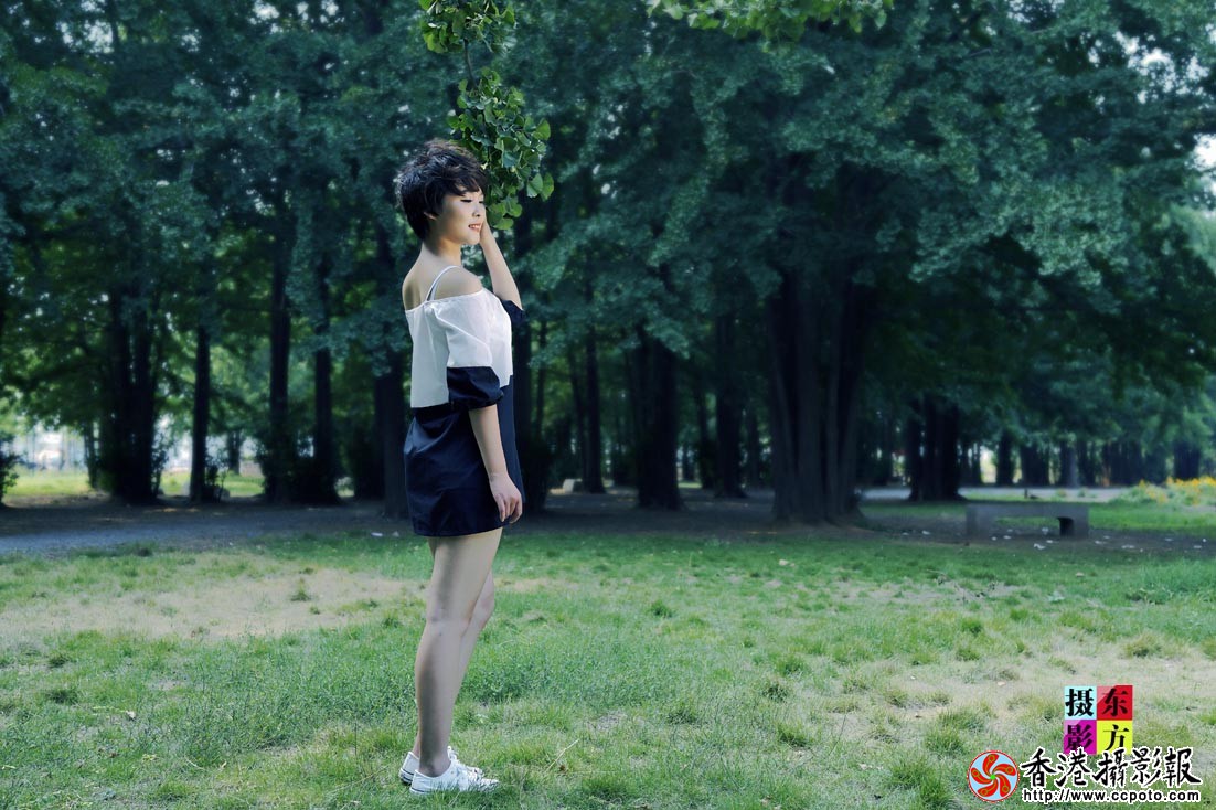 夏至银杏林清新美女43..jpg